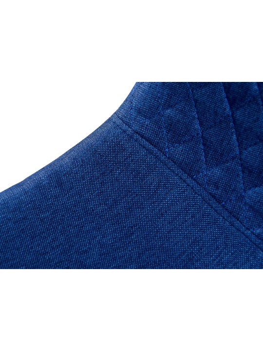 Sæt med 4 stole Giverny stof, blå