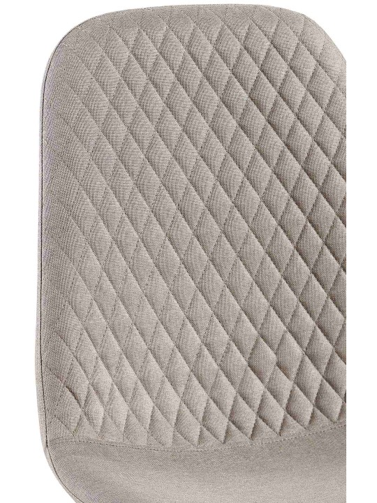 Sæt med 4 stole Giverny stof, grå