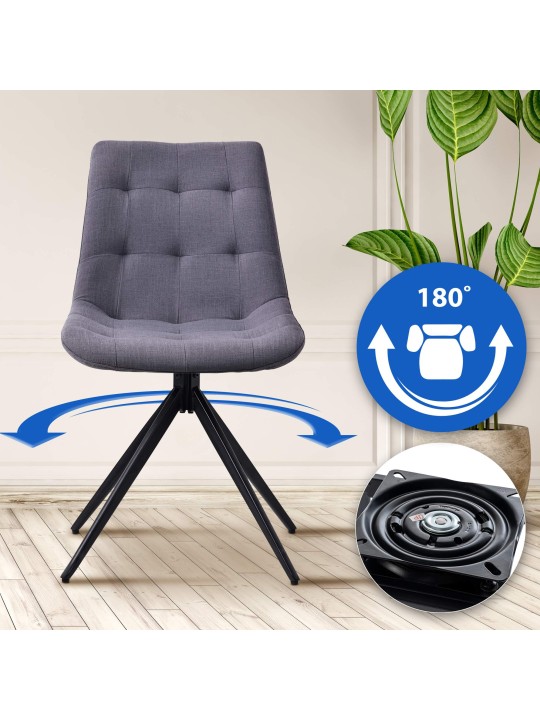 Merna spisestuestol, mørkegrå Merna spisestuestol, mørkegrå