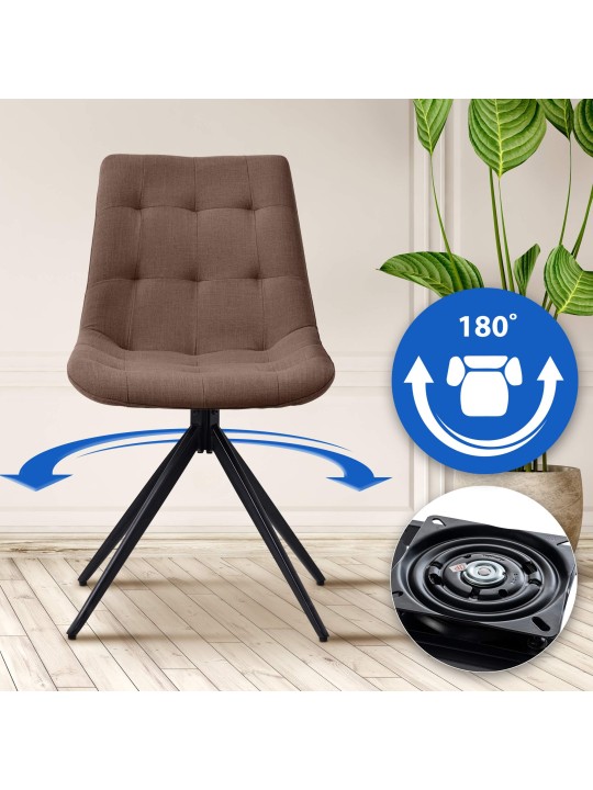 Merna spisestuestol, taupe