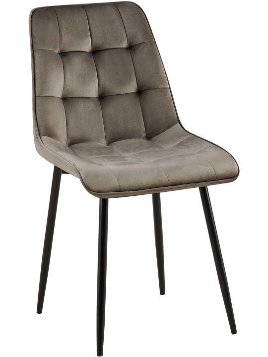 Gifford fløjl spisestuestol, antracit Gifford fløjl spisestuestol, antracit