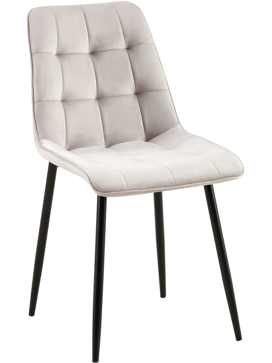 Gifford fløjl spisestuestol, grå