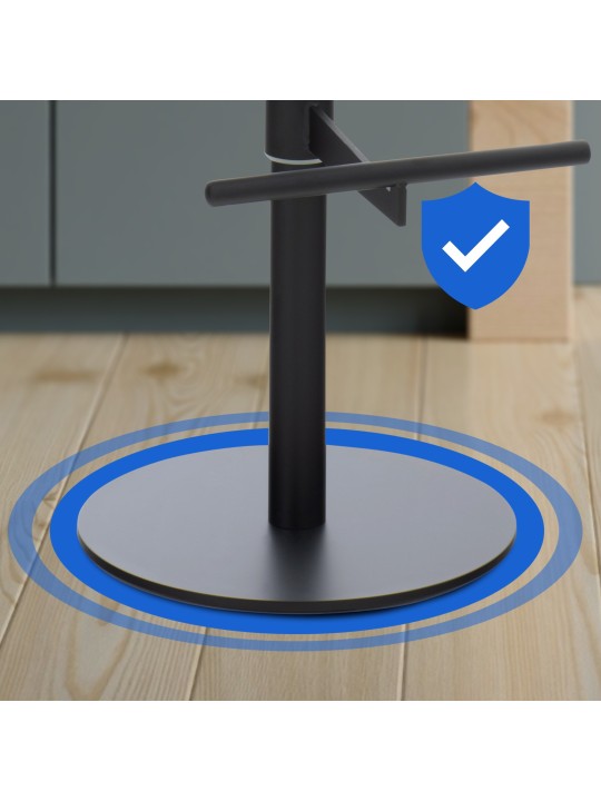 Barstol Cadiz stof, mørkegrå