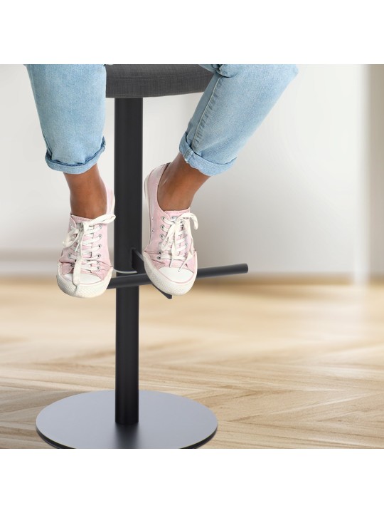 Barstol Cadiz stof, mørkegrå