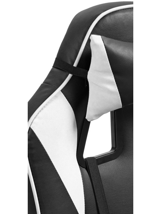 Kontorstol Orkney imiteret læder, sort/hvid