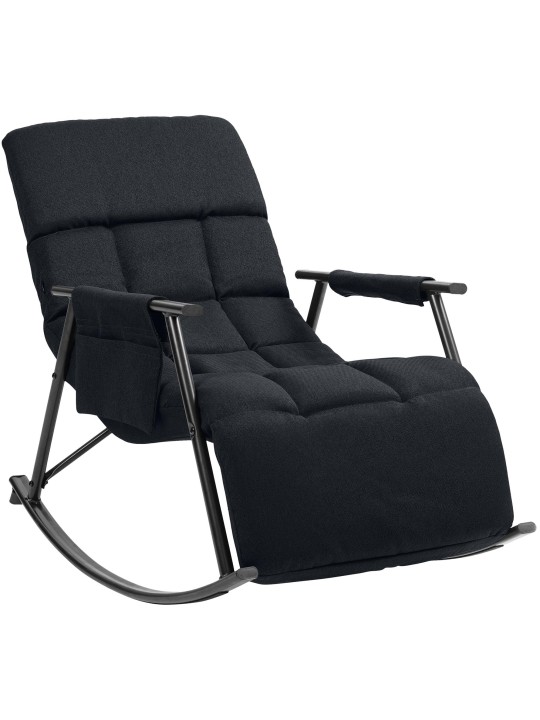 Gyngestol Cathy stof, sort