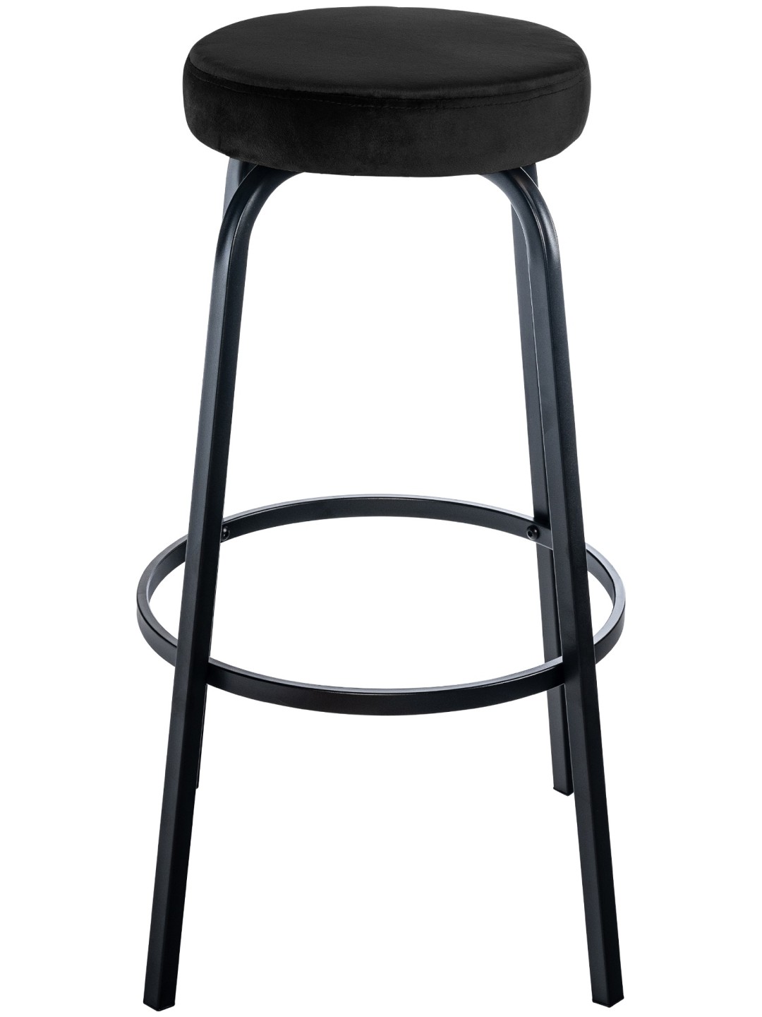 Barstol Kamari fløjl, sort