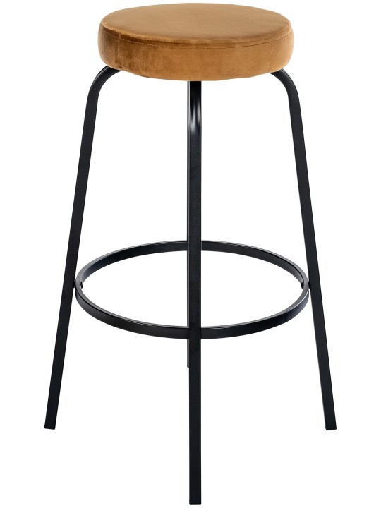 Barstol Kamari fløjl, kaffe