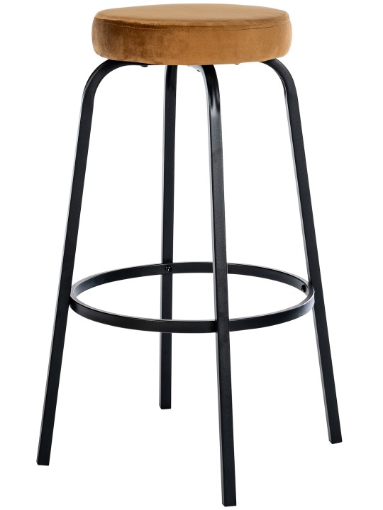 Barstol Kamari fløjl, kaffe