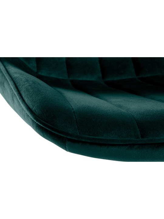 Sæt med 2 barstole Toni velour chrome, grøn