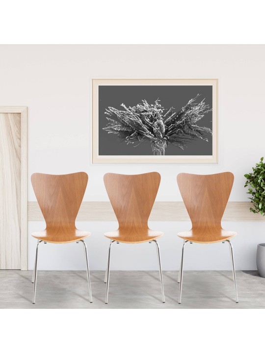 Sæt med 4 Calisto besøgsstole, eg