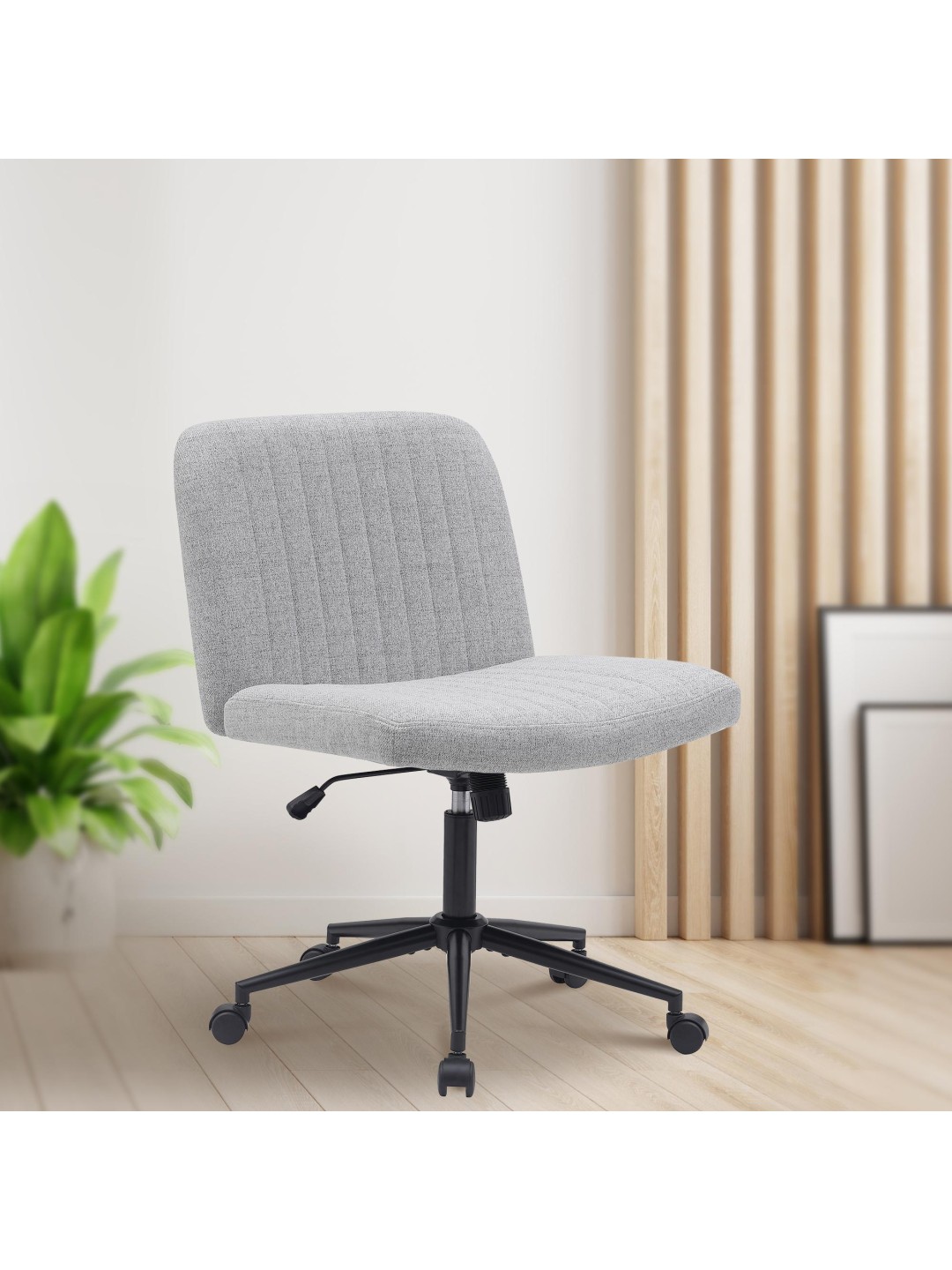 Kontorstol Kingman stof, lysegrå