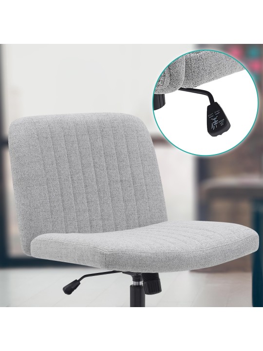 Kontorstol Kingman stof, lysegrå Kontorstol Kingman stof, lysegrå