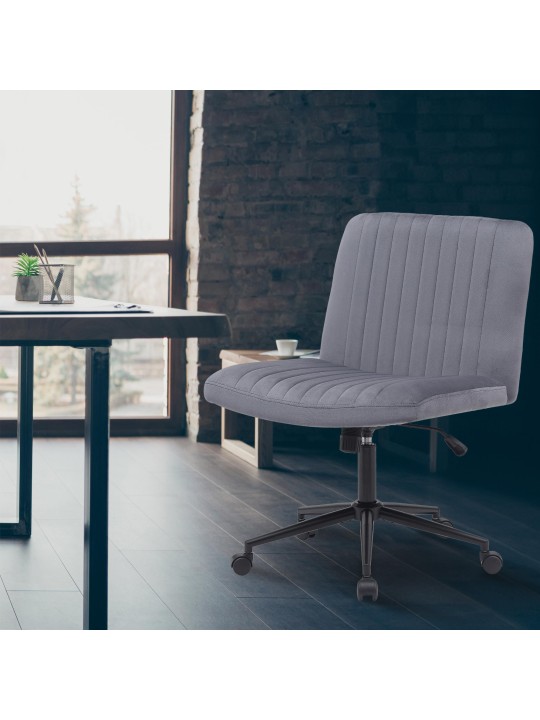 Kontorstol Kingman velvet, mørkegrå Kontorstol Kingman velvet, mørkegrå