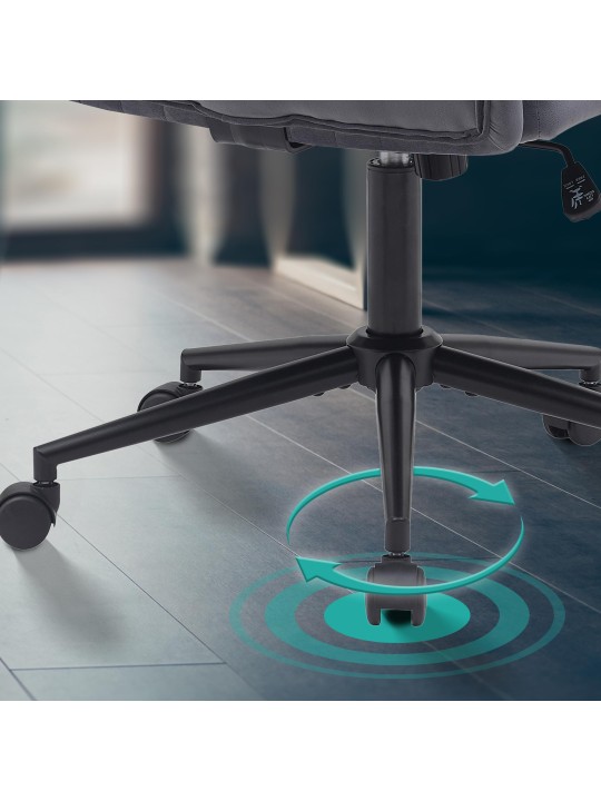 Kontorstol Kingman velvet, mørkegrå Kontorstol Kingman velvet, mørkegrå