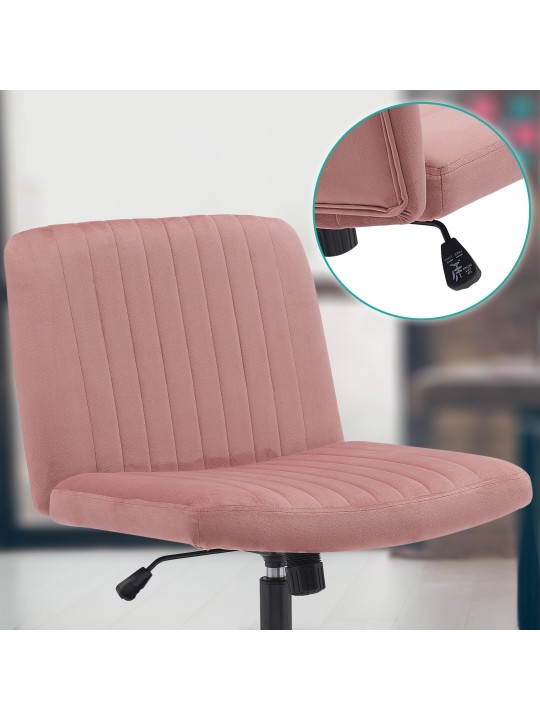 Kontorstol Kingman velvet, pink