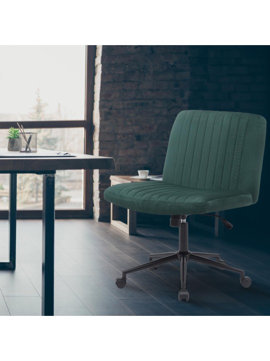 Kontorstol Kingman velvet, grøn Kontorstol Kingman velvet, grøn