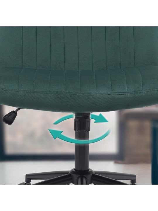 Kontorstol Kingman velvet, grøn Kontorstol Kingman velvet, grøn