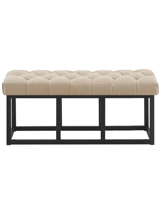 Bænk Amun stof B100, taupe