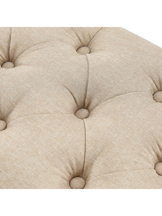 Bænk Amun stof B100, taupe