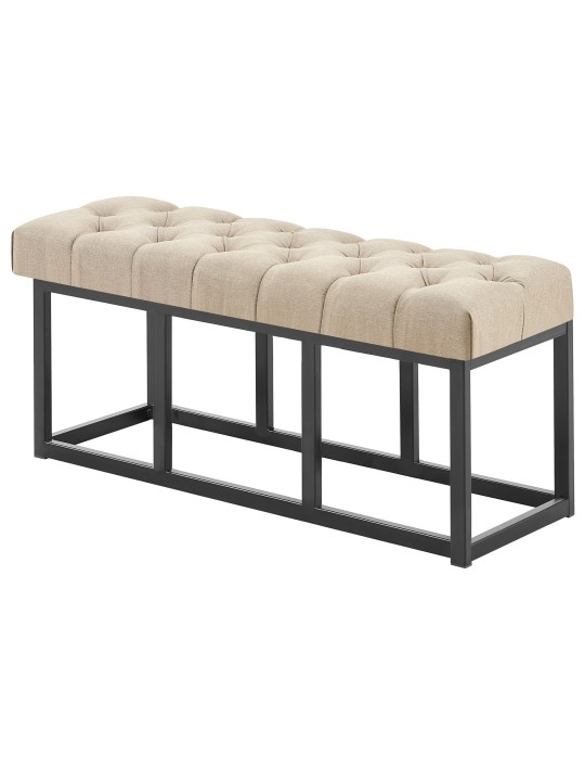 Bænk Amun stof B100, taupe