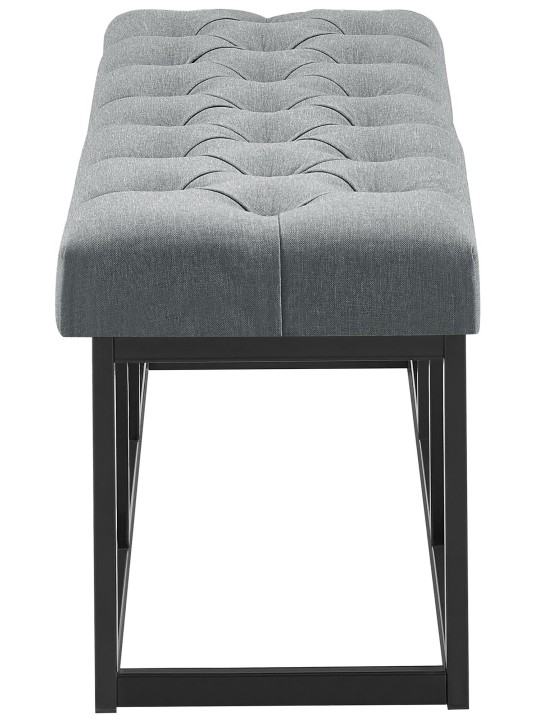 Bænk Amun stof B100, mørkegrå Bænk Amun stof B100, mørkegrå