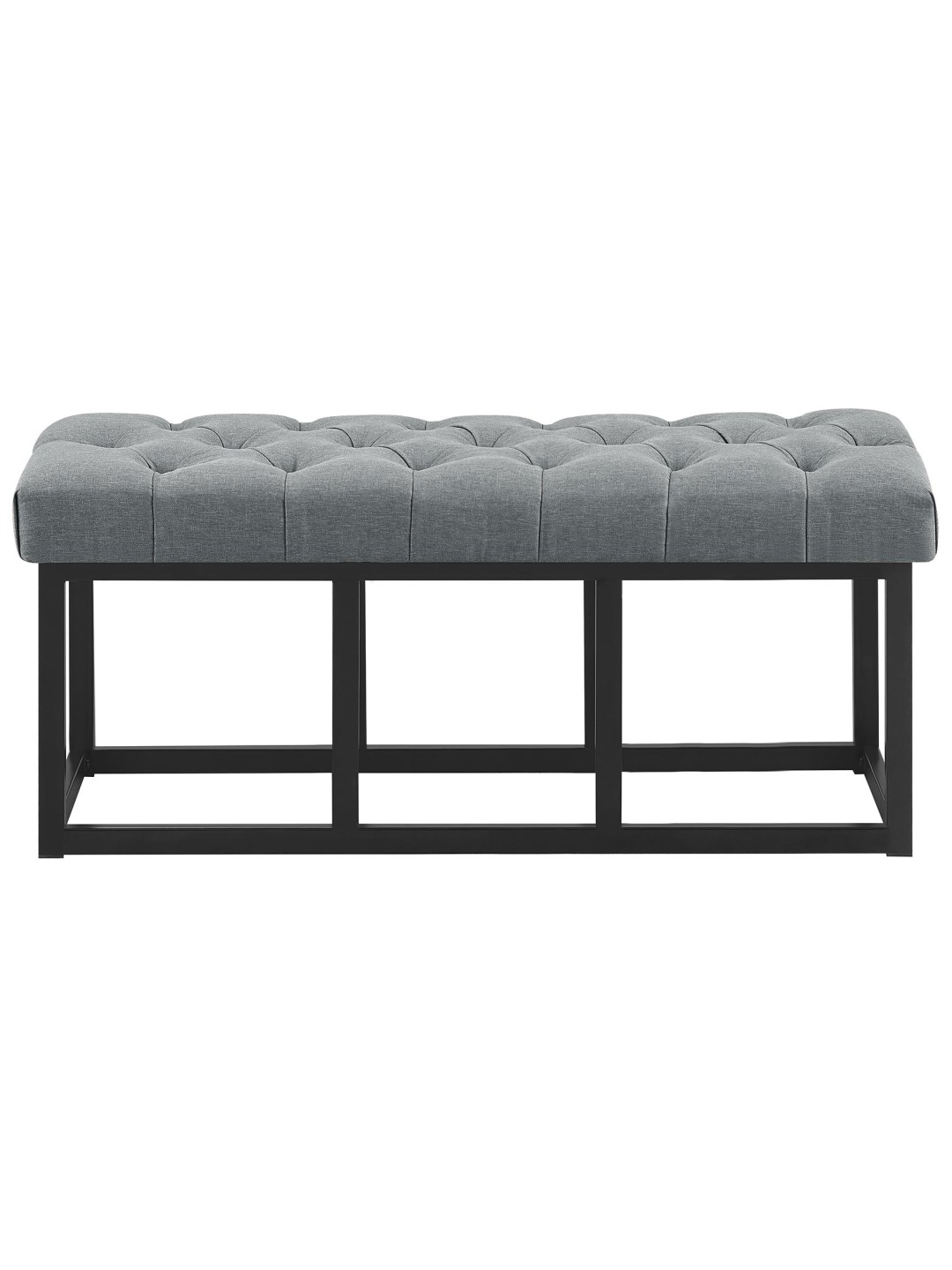 Bænk Amun stof B100, mørkegrå