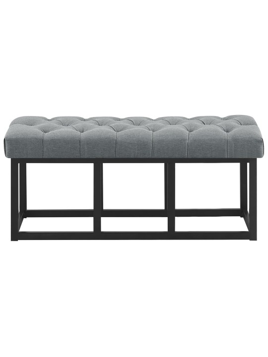 Bænk Amun stof B100, mørkegrå Bænk Amun stof B100, mørkegrå