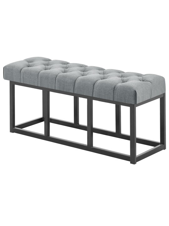 Bænk Amun stof B100, mørkegrå Bænk Amun stof B100, mørkegrå