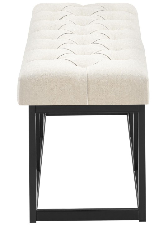 Bænk Amun stof B100, creme