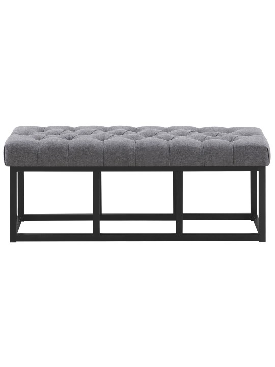 Bænk Amun stof B120, mørkegrå