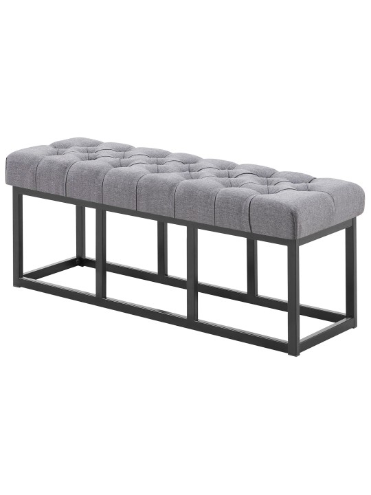 Bænk Amun stof B120, mørkegrå