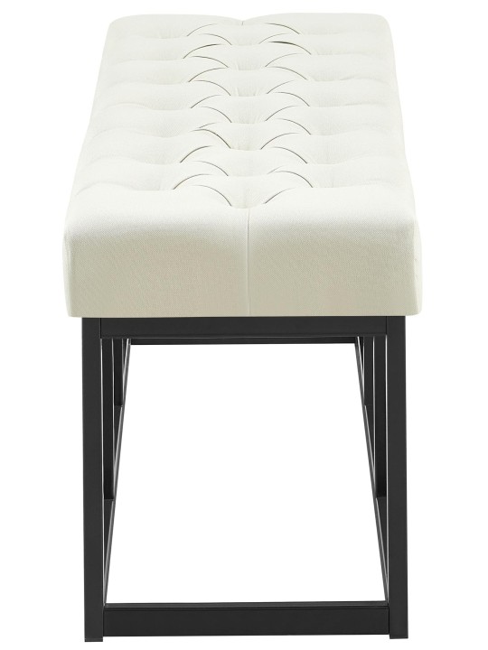 Bænk Amun stof B120, creme