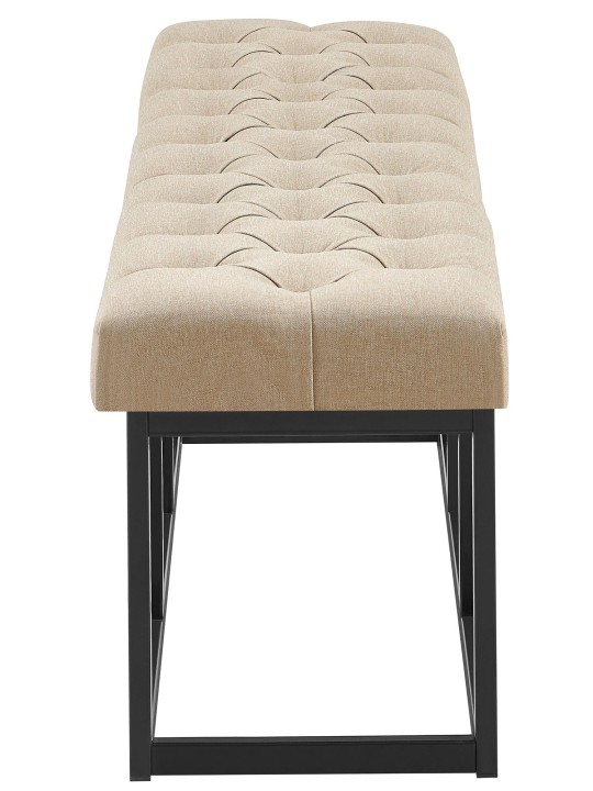 Bænk Amun stof B150, taupe