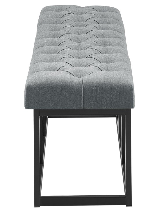 Bænk Amun stof B150, mørkegrå