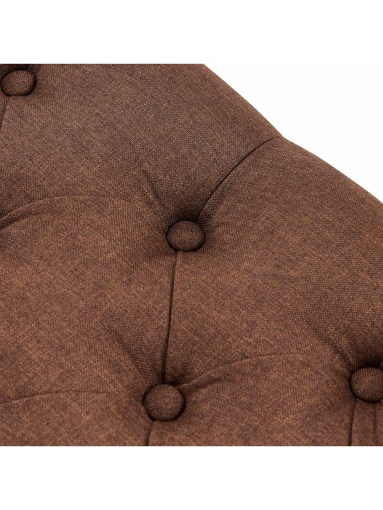 Bænk Amun stof B150, brun