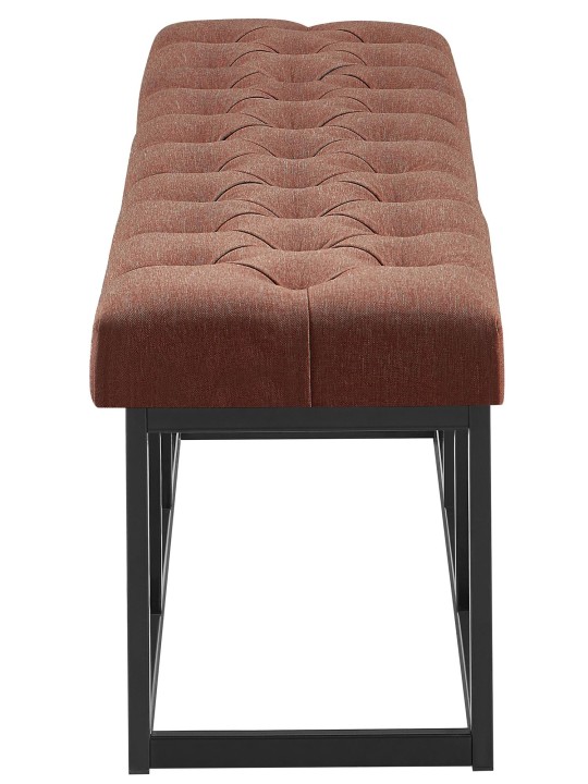 Bænk Amun stof B150, brun