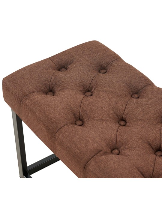 Bænk Amun stof B150, brun