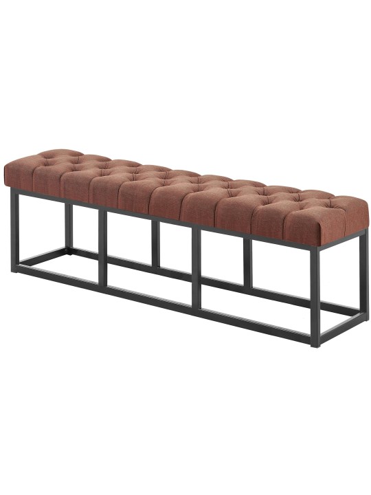 Bænk Amun stof B150, brun