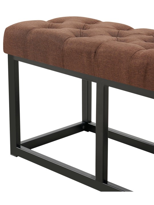 Bænk Amun stof B150, brun