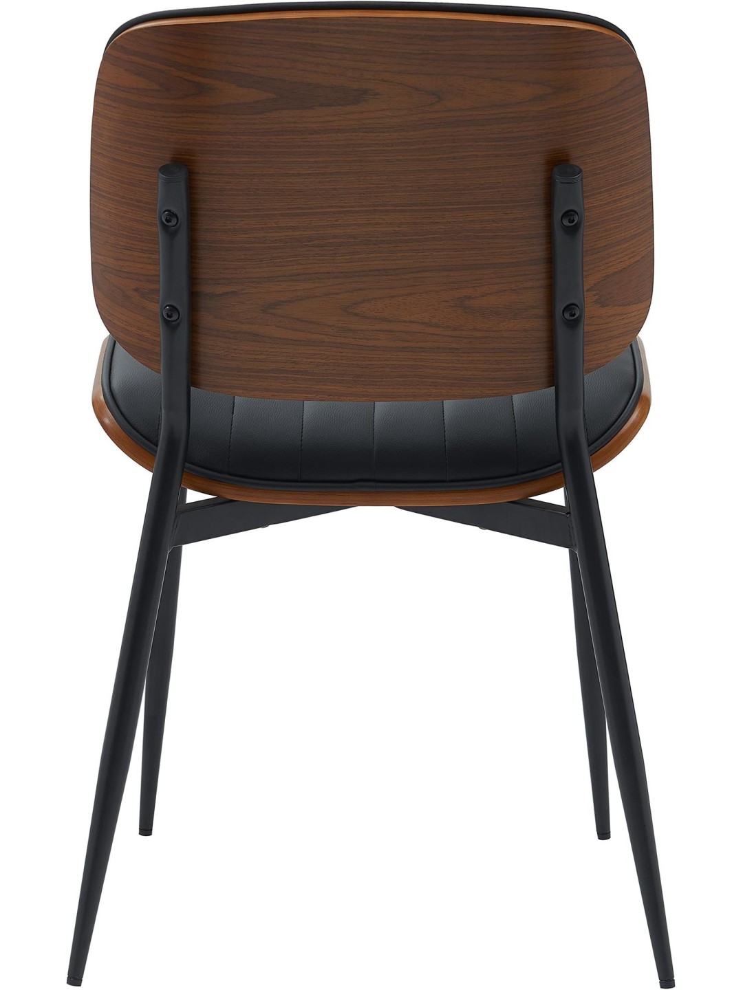 Besøgsstol Tiffin imiteret læder, valnød/sort