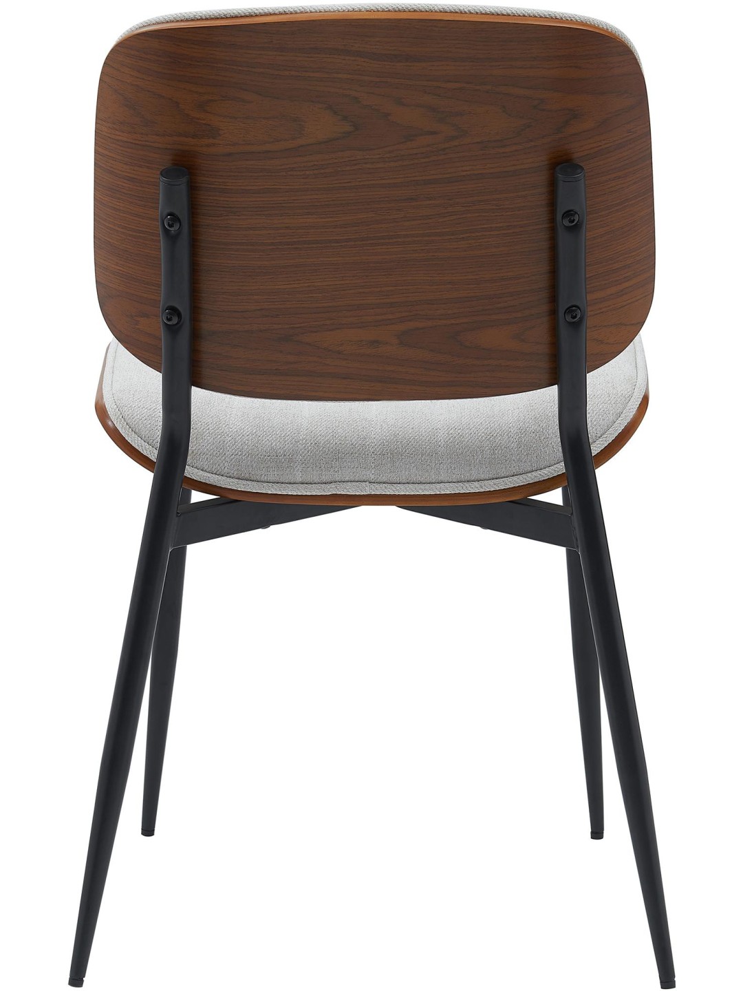 Besøgsstol Tiffin stof, valnød/creme