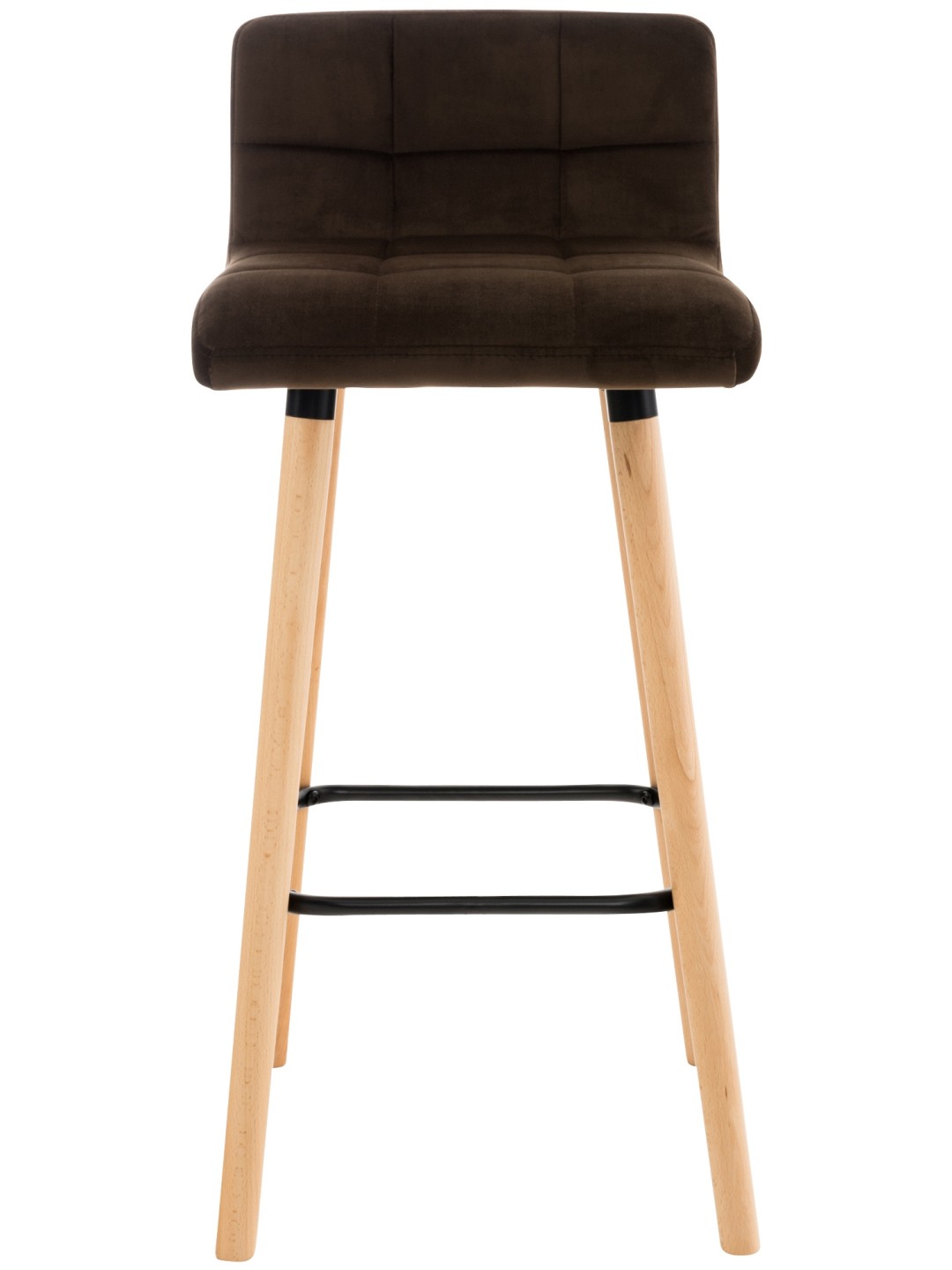 Barstol Lincoln fløjl, brun