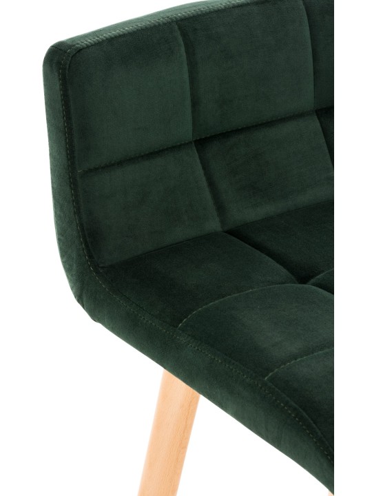 Barstol Lincoln fløjl, grøn