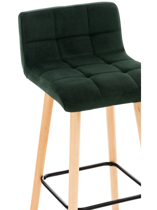 Barstol Lincoln fløjl, grøn
