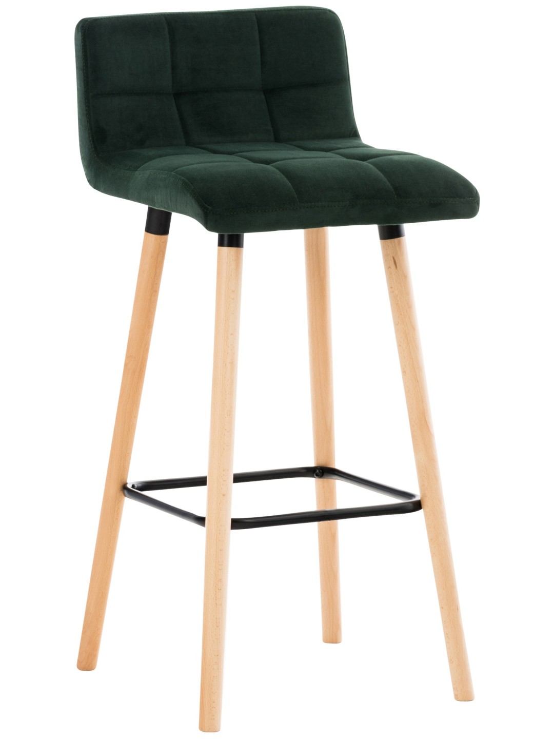 Barstol Lincoln fløjl, grøn