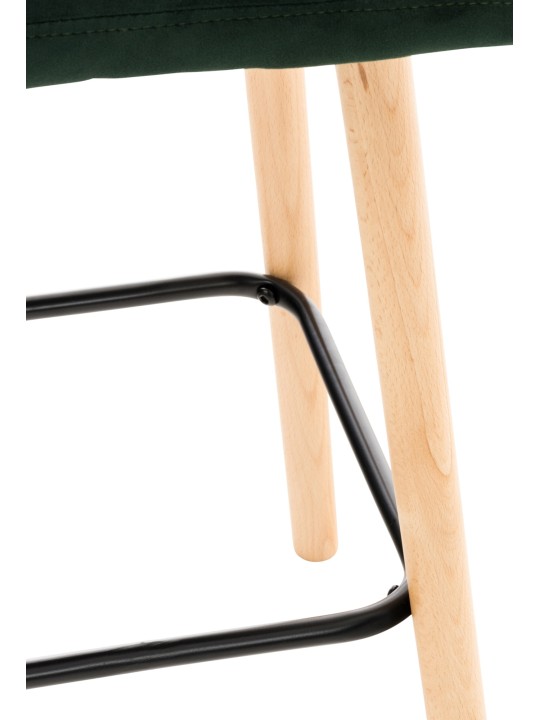 Barstol Lincoln fløjl, grøn