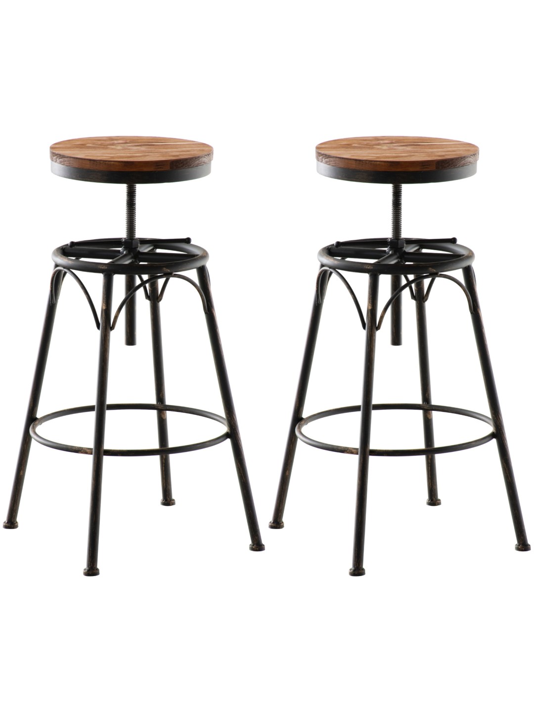 Sæt med 2 barstole Beam, bronze