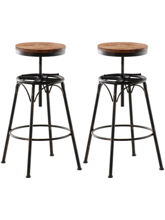 Sæt med 2 barstole Beam, bronze