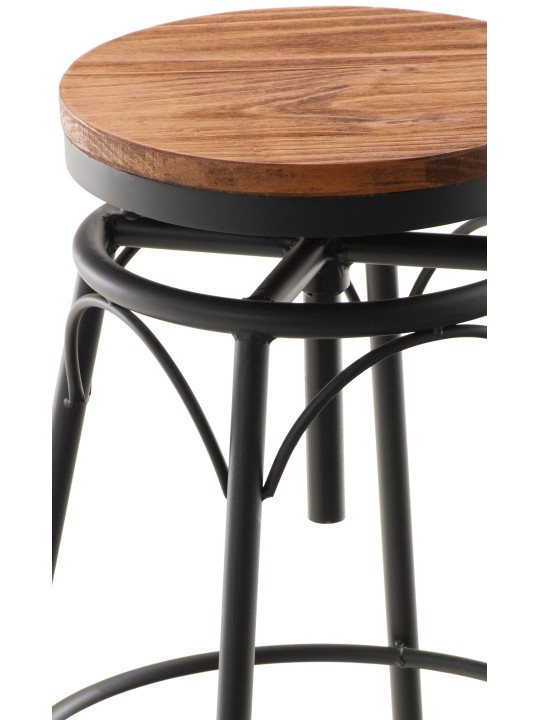 Sæt med 2 barstole Beam, sort